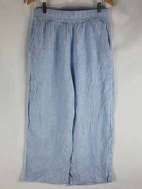 Tahari Women's High Rise Linen Pants Size Large